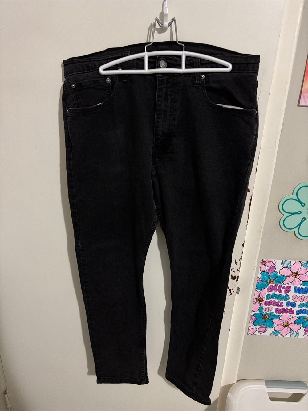 Men's 36x29 Levi's Jeans Black - 99% Cotton